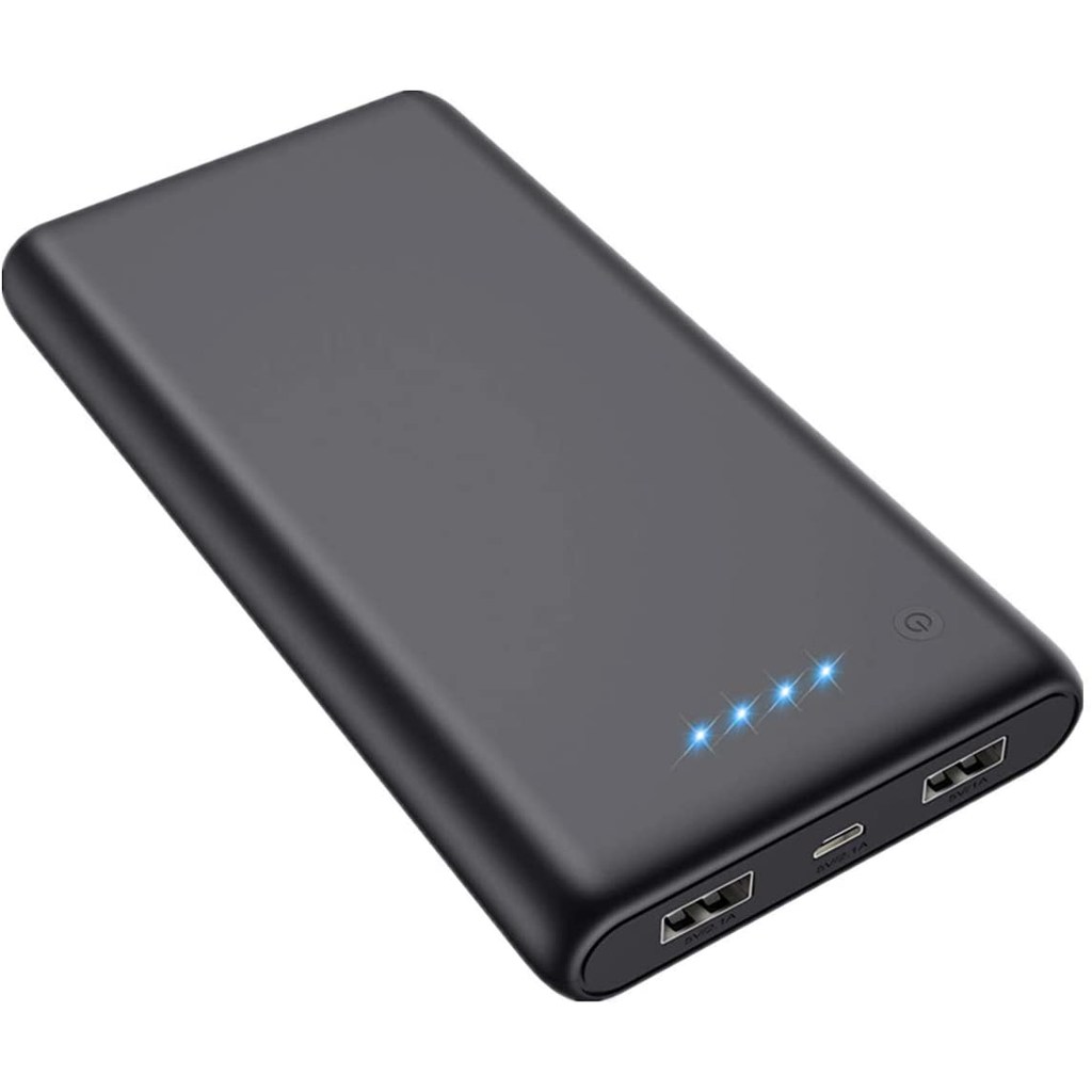 Portable Charger Power Bank 25800mAh Huge Capacity External Battery Pack Dual Output Port with LED Status Indicator Power Bank for iPhone, Samsung Galaxy, Android Phone,Tablet & etc（Black）