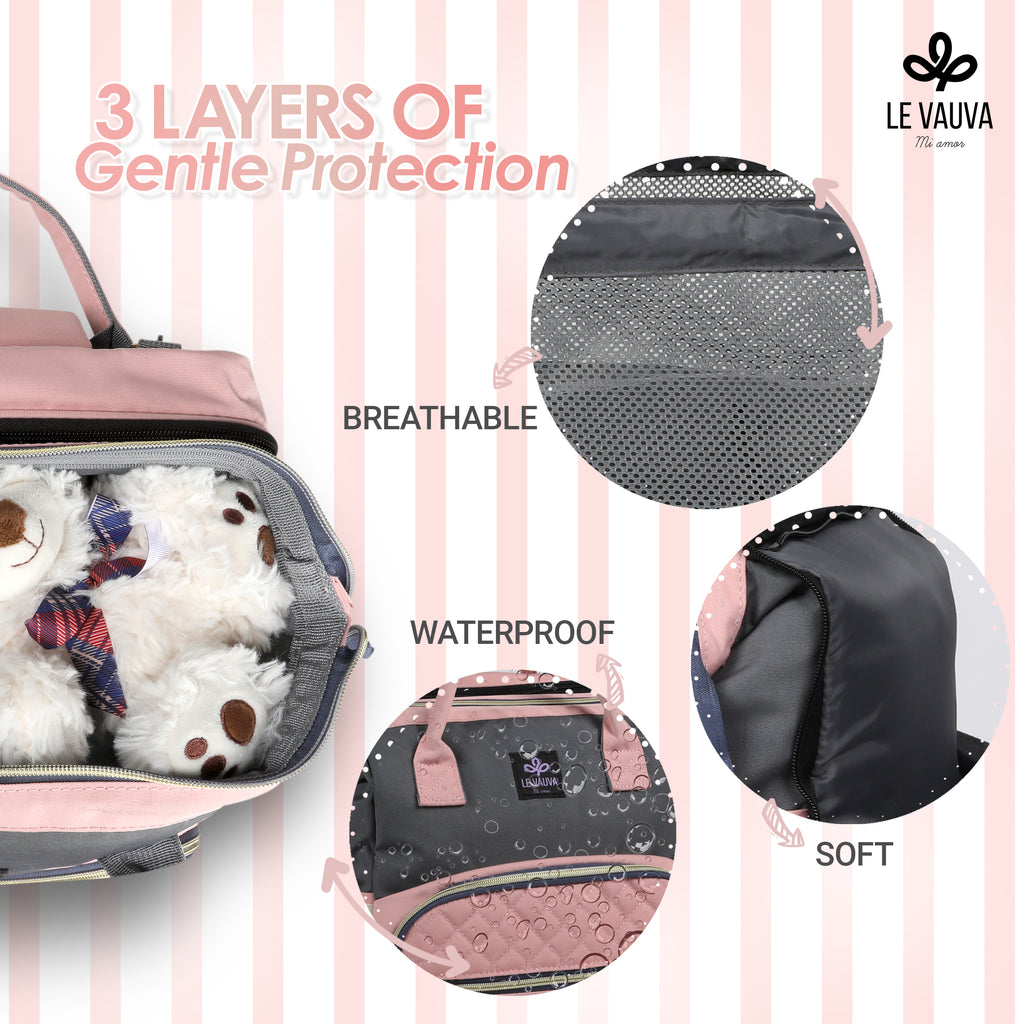 Le Vauva Diaper Bag with Changing Station