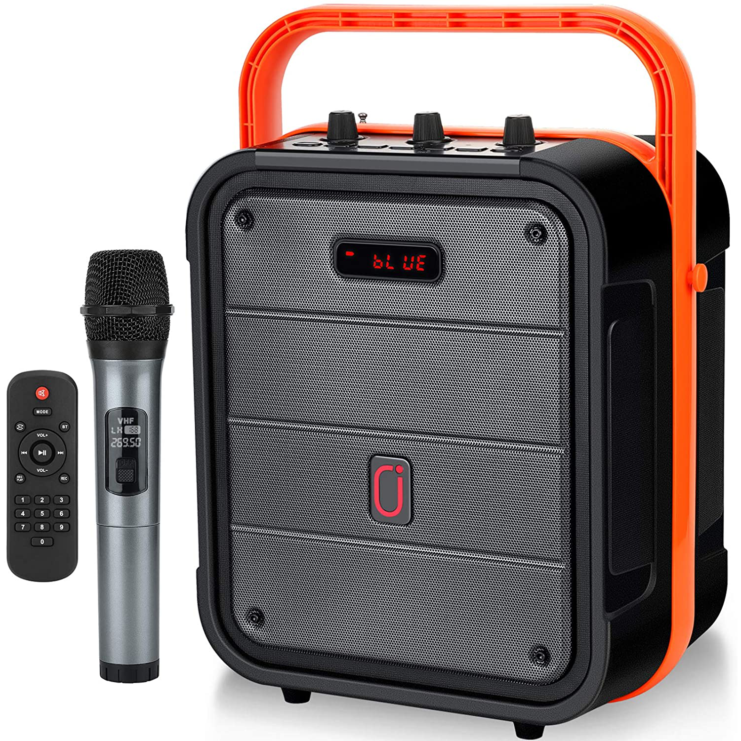 Portable Karaoke Machine Bluetooth Speaker with Wireless Microphone