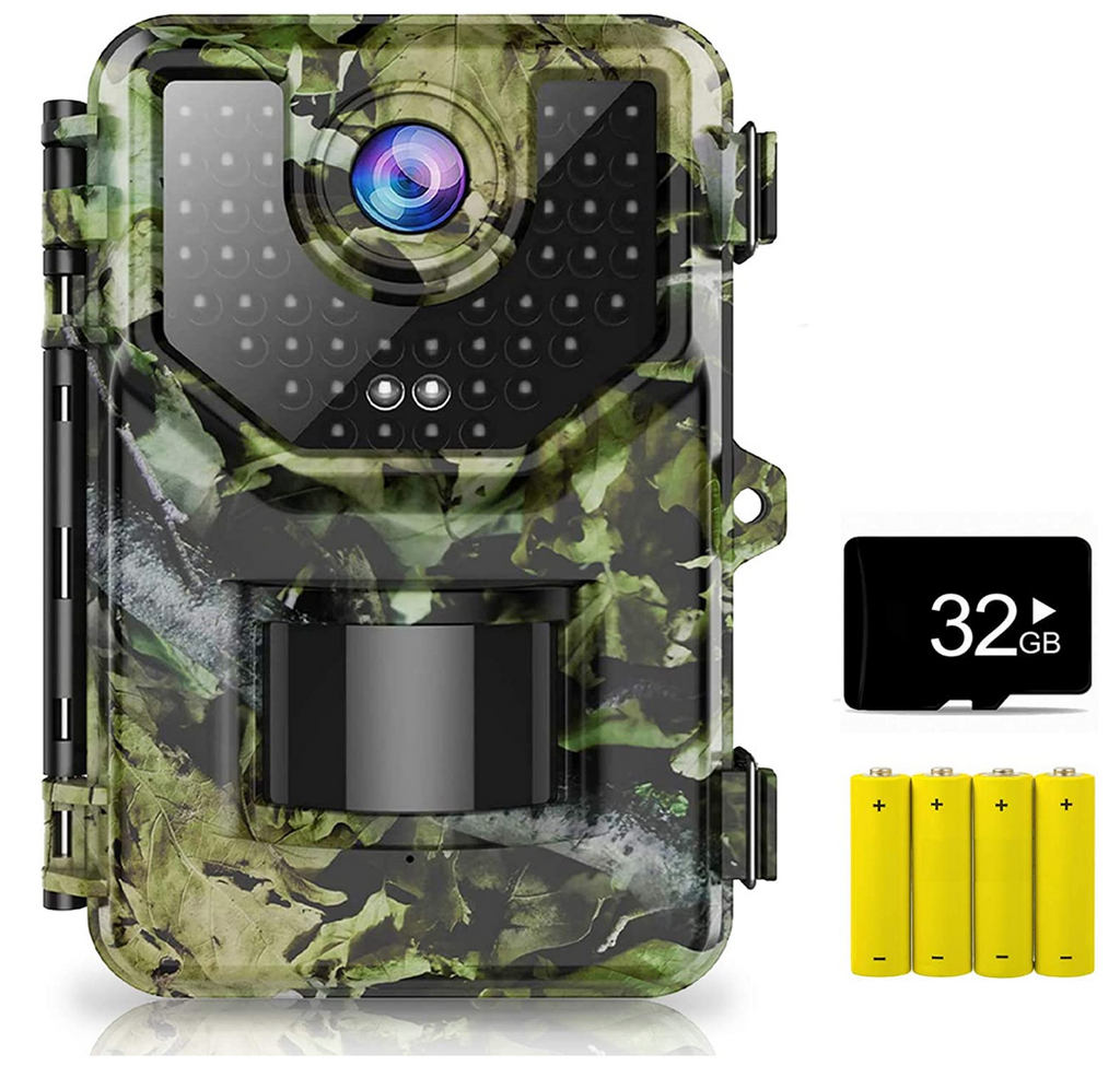 1520P 20MP Trail Camera, Hunting Camera with 120°Wide-Angle Motion